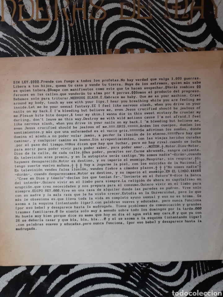 Discos de vinilo: BANDERAS DE MAYO, MALA RAZA - Foto 3