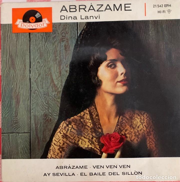 Discos de vinilo: Dina Lanvi - Abr&aacute;zame. - Foto 1