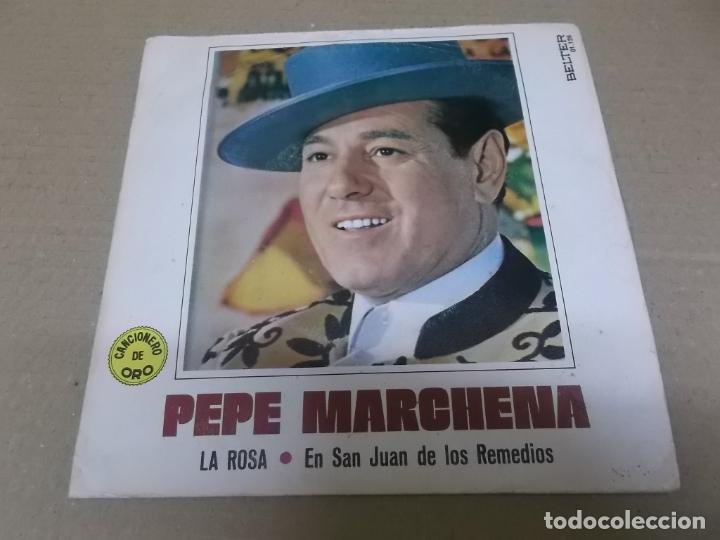 Discos de vinilo: PEPE MARCHENA (SINGLE) LA ROSA A&Ntilde;O 1971 - Foto 1