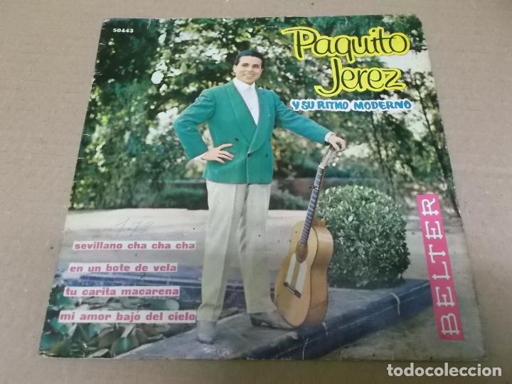 Vinyl records: PAQUITO JEREZ (EP) EN UN BOTE DE VELA A&Ntilde;O 1961