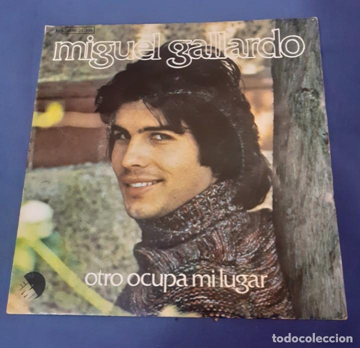 Discos de vinilo: Disco single de miguel Gallardo Otro ocupa mi lugar.