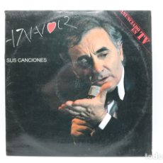 Discos de vinilo: VINILO DOBLE 2 LP AZNAVOUR - SUS CANCIONES. Lote 267379824