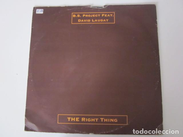 Discos de vinilo: B.S. Project Feat. David Laudat - The Right Thing / No Words (12&rdquo;) - Foto 1