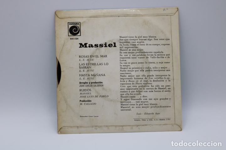 Discos de vinilo: Disco EP MASSIEL 1967 Rosas en el mar - Foto 6
