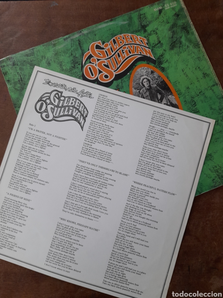 Discos de vinilo: GILBERT OSULLIVAN, IM A WRITER NOT A FIGHTER - Foto 3