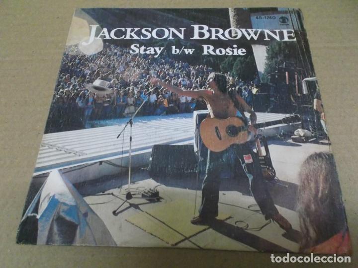 Discos de vinilo: JACKSON BROWNE (SINGLE) STAY A&Ntilde;O 1978 - Foto 1