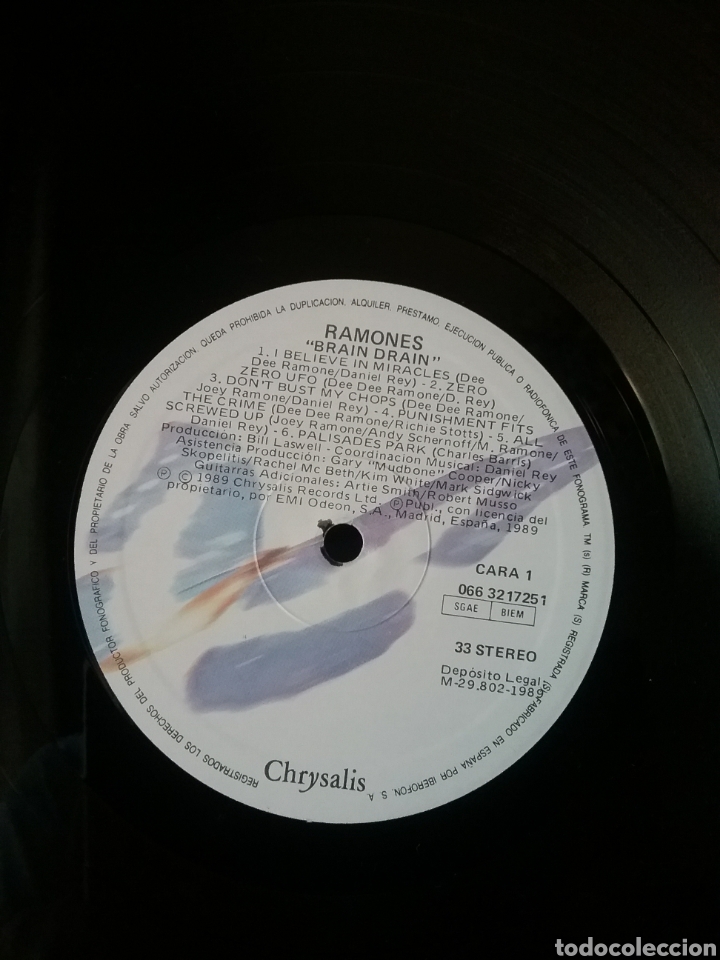 Discos de vinilo: RAMONES 1989 Chrysalis Records Emi Odeon Spain - Foto 6