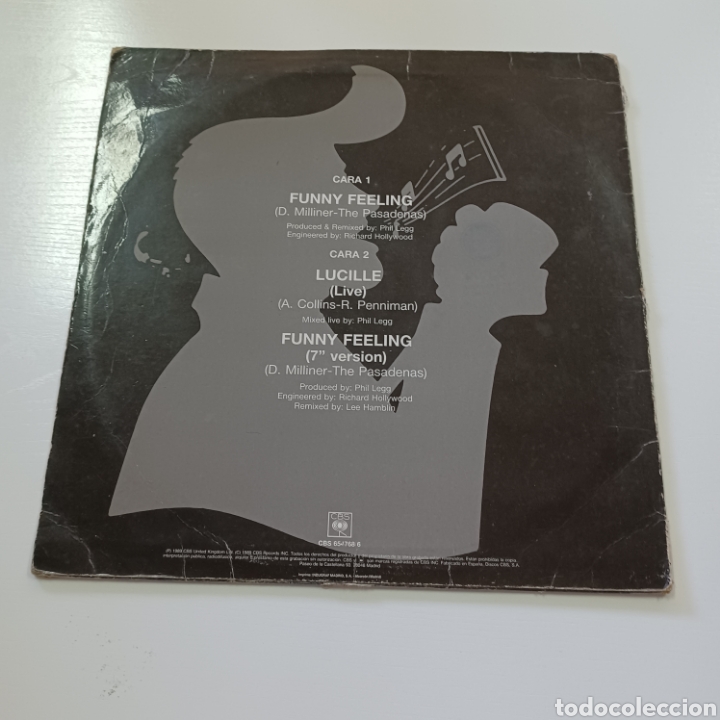 Discos de vinilo: THE PASADENAS FUNNY FEELING 1989 CBS - Foto 2