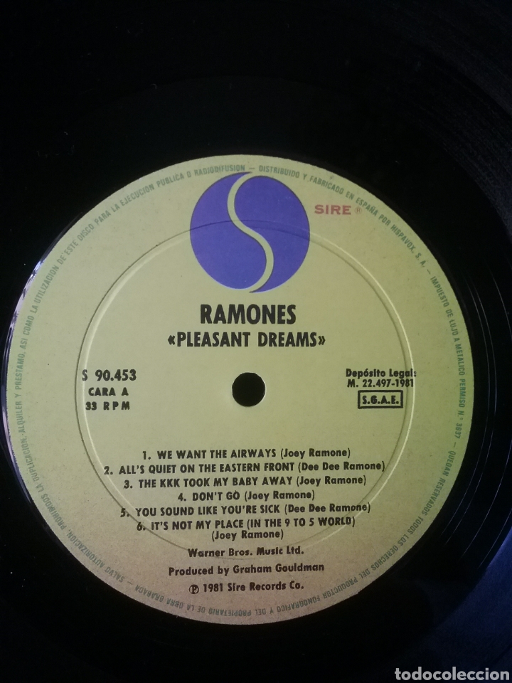 Discos de vinilo: RAMONES 1981 Sire .Hispavox Records Spain - Foto 5