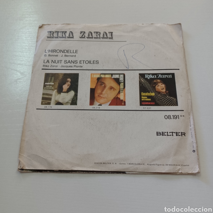 Discos de vinilo: RIKA ZARAI 1973 BELTER - Foto 2