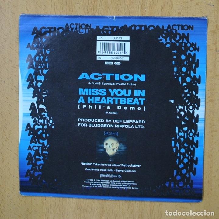 Discos de vinilo: DEF LEPPARD - ACTION - SINGLE - Foto 2