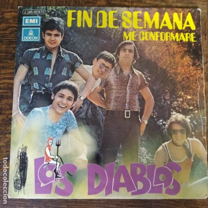 Discos de vinilo: LOS DIABLOS - FIN DE SEMANA/ ME CONFORMARE - Foto 1
