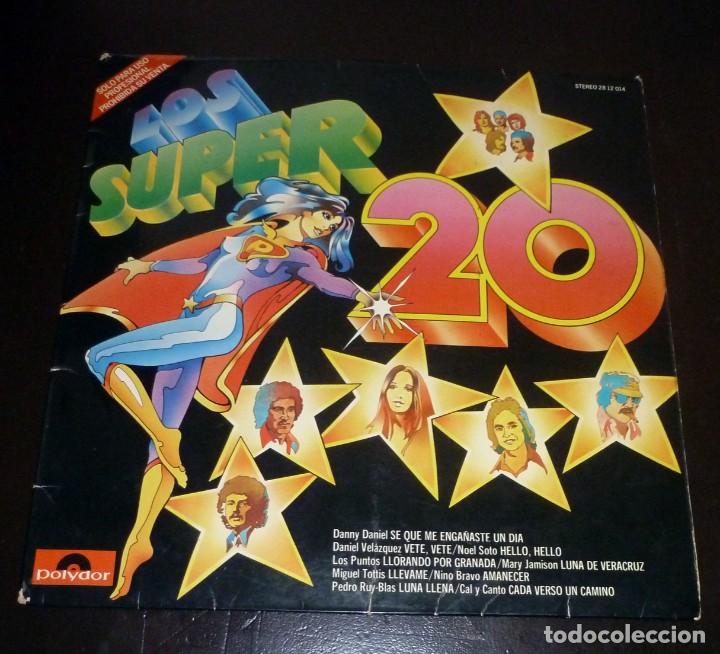 Discos de vinilo: LP Disco Vinilo . Los super 20 - Foto 1