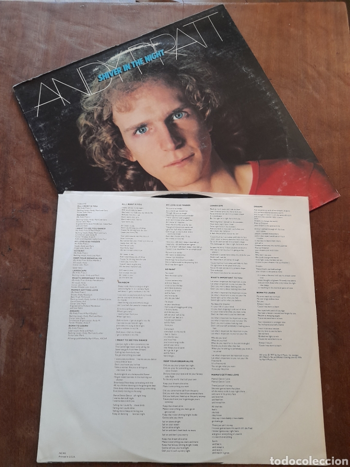 Discos de vinilo: ANDY PRATT, SHIVER IN THE NIGHT - Foto 4