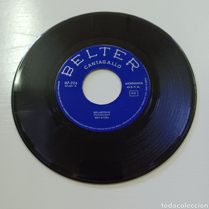 Discos de vinilo: ROY ETZEL - SILENCIO, MELANCOL&Iacute;A 1965 BELTER - Foto 4