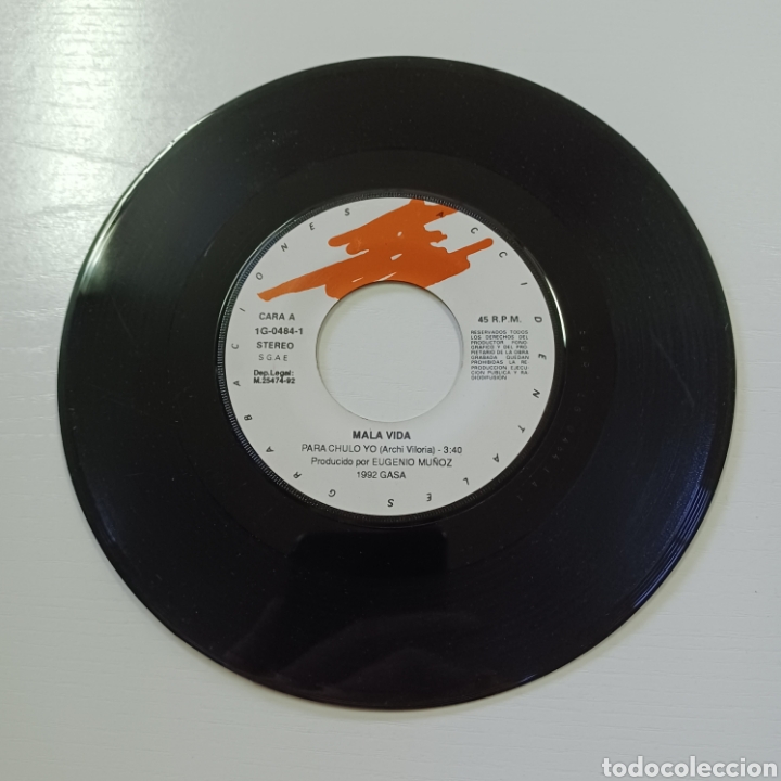 Discos de vinilo: MALA VIDA - PARA CHULO YO 1992 - Foto 3