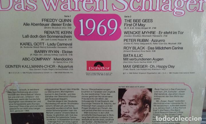 Discos de vinilo: Das Waren Schlager 1969. Polydor &lrm;1969, ref. 2459 097 - LP - Foto 3