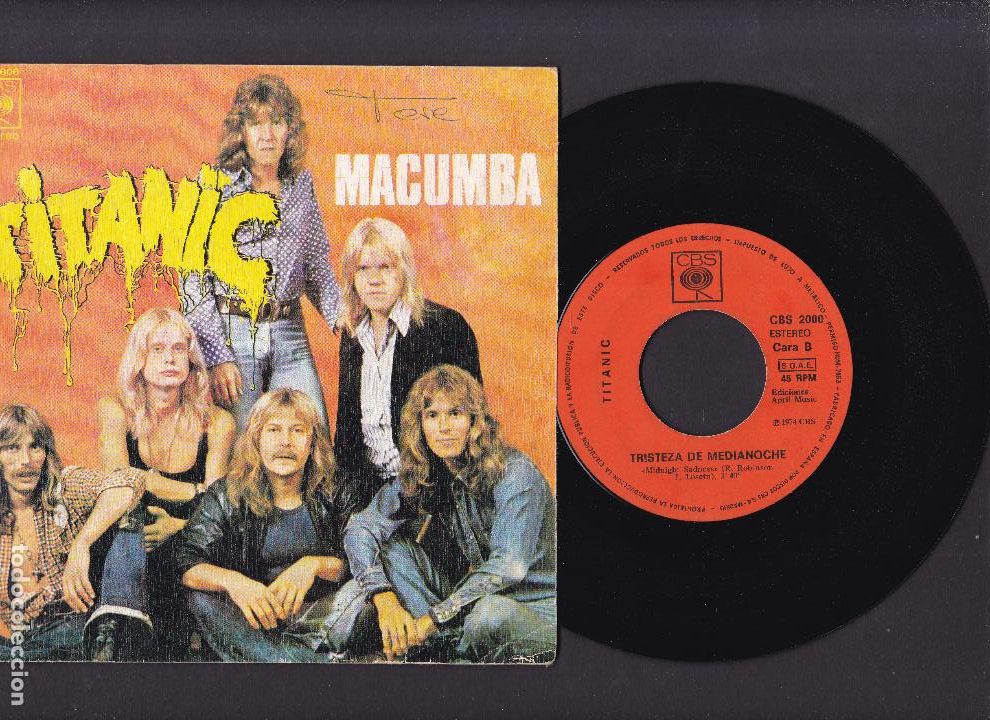 Discos de vinilo: TITANIC - MACUMBA.... - CBS 2000 - 2 CANCIONES 1974 - Foto 1