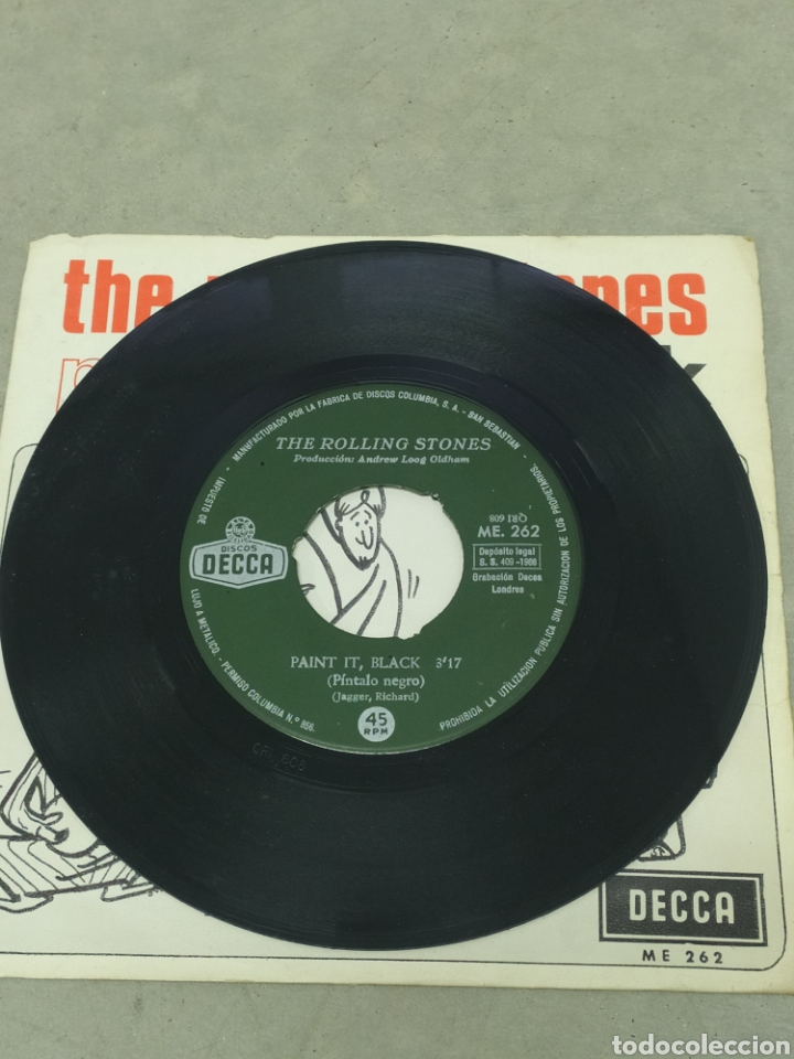 Discos de vinilo: THE ROLLING STONES - PAINT IT, BLACK - DECCA 1966 - Foto 4