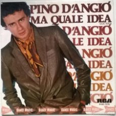 Discos de vinilo: PINO D’ANGIO. MA QUALE IDEA/ LEZIONE D’AMORE. RCA-VICTOR, SPAIN 1980 SINGLE. Lote 331656948
