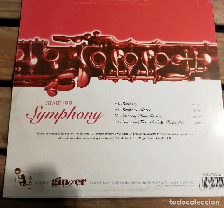 Discos de vinilo: STATE 99 ( SYMPHONY) - Foto 2