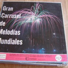 Discos de vinilo: GRAN CARRUSEL DE MELODÍAS MUNDIALES. CAJA CON 12 LP IMPECABLES. READER'S DIGEST. 1962. Lote 136745630