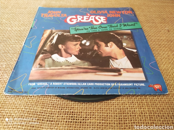 Discos de vinilo: Single Grease. John Travolta y Olivia Newton John - Foto 2