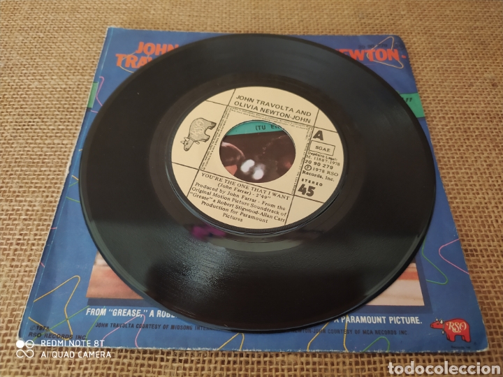 Discos de vinilo: Single Grease. John Travolta y Olivia Newton John - Foto 3