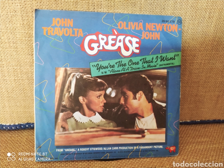 Discos de vinilo: Single Grease. John Travolta y Olivia Newton John - Foto 1