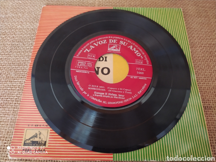 Discos de vinilo: Single Giuseppe Di Stefano. Canciones napolitanas. - Foto 4