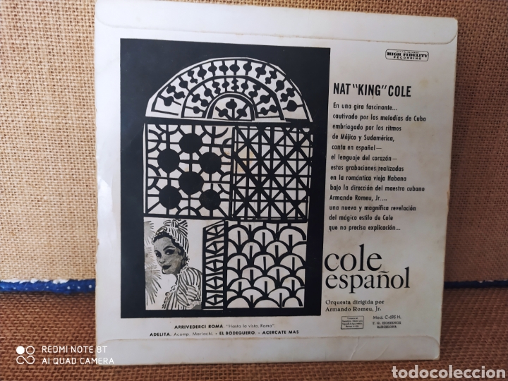 Discos de vinilo: Single Cole Espa&ntilde;ol. Nat &rdquo;King&rdquo; Cole - Foto 2