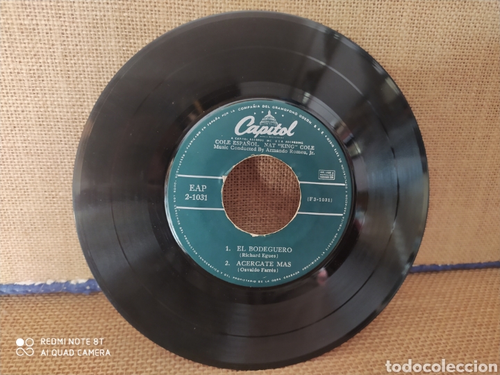 Discos de vinilo: Single Cole Espa&ntilde;ol. Nat &rdquo;King&rdquo; Cole - Foto 3
