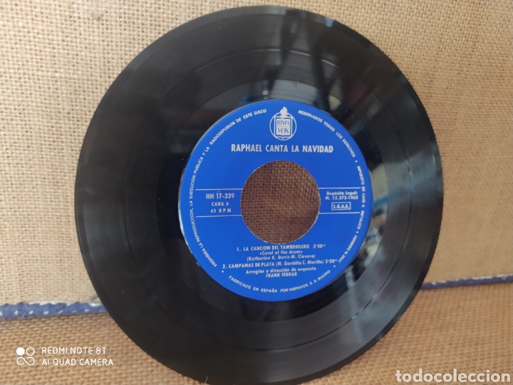Discos de vinilo: Single Raphael. Canta la Navidad. - Foto 4