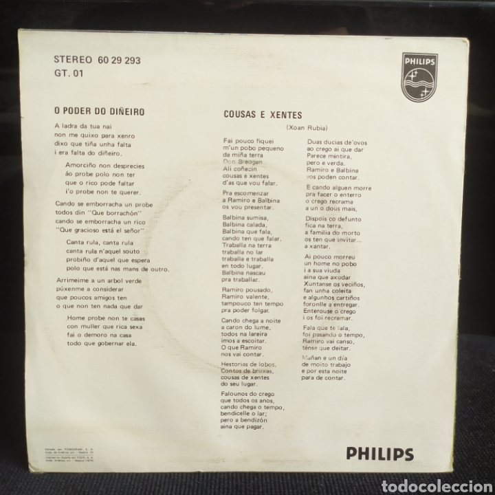 Discos de vinilo: Xoan Rubia - O Poder Do Di&ntilde;eiro 1975 - Foto 2