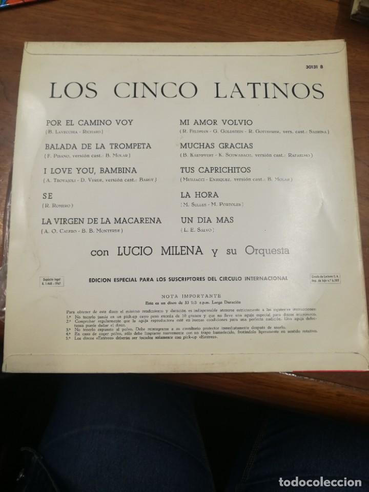 Discos de vinilo: Lp de los cinco latinos - Foto 2