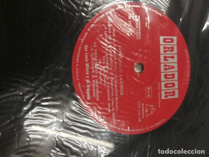 Discos de vinilo: Lp de los cinco latinos - Foto 4
