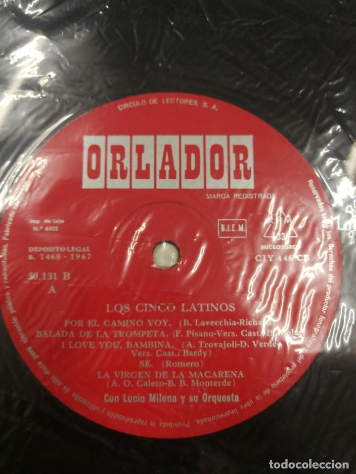 Discos de vinilo: Lp de los cinco latinos - Foto 5