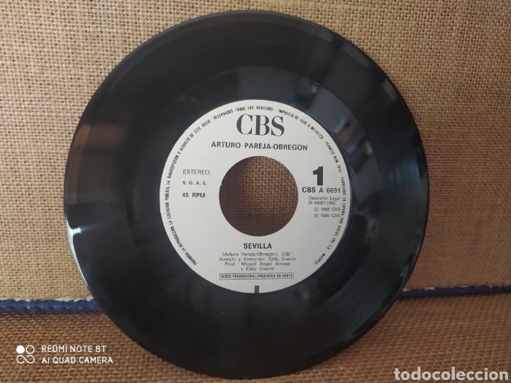 Discos de vinilo: Single Arturo Pareja-Obreg&oacute;n - Foto 3