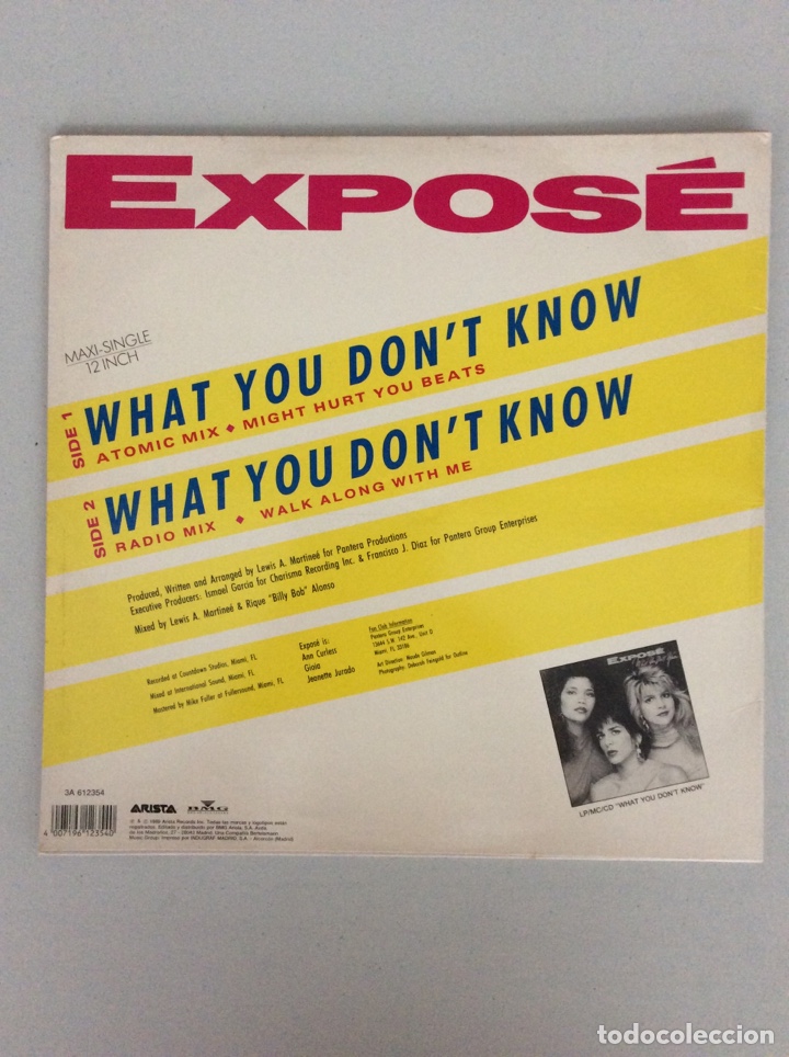 Discos de vinilo: Expos&eacute;. What you don&rsquo;t know - Foto 2