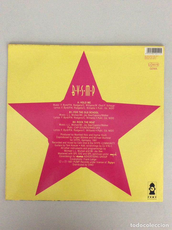 Discos de vinilo: Bvsmp hold me - Foto 2