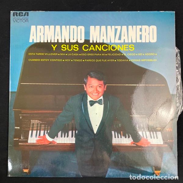 Vinyl records: ARMANDO MANZANERO Y SUS CANCIONES- CON ORQUESTA DE MAGALLANES-DISCO VINILO-LSP-10370-1972