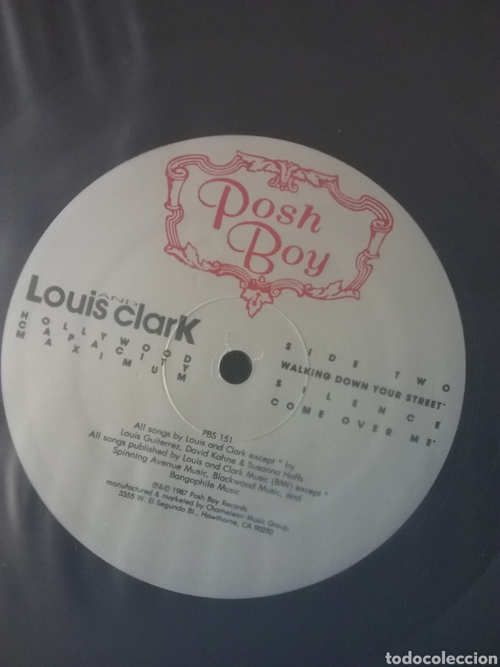 Discos de vinilo: LOUIS CLARK 1987 POSH-BOY Records - Foto 3