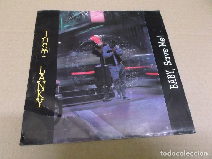 Discos de vinil: JUST LANKY (SN) BABY, SAVE ME A&Ntilde;O 1986