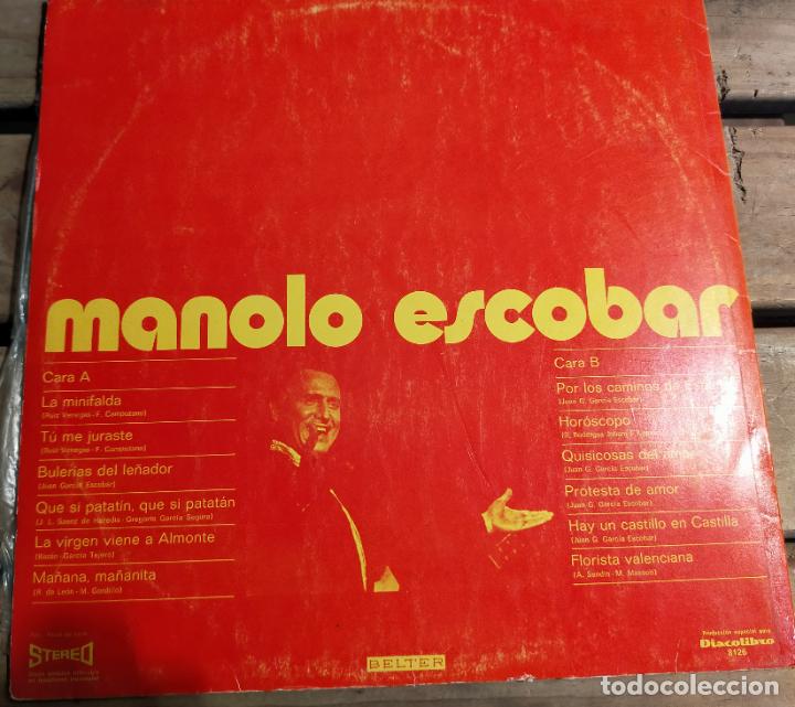 Discos de vinilo: MANOLO ESCOBAR - 1972- LP - Foto 2