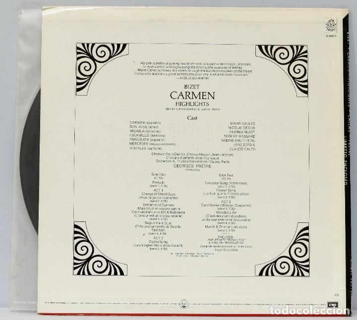 Discos de vinilo: LP. MARIA CALLAS. AS CARMEN - Foto 2