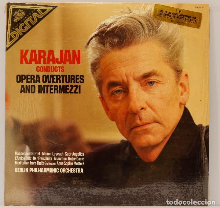 Discos de vinilo: LP. KARAJAN CONDUCTS OPERA OVERTURES AND INTERMEZZI - Foto 1