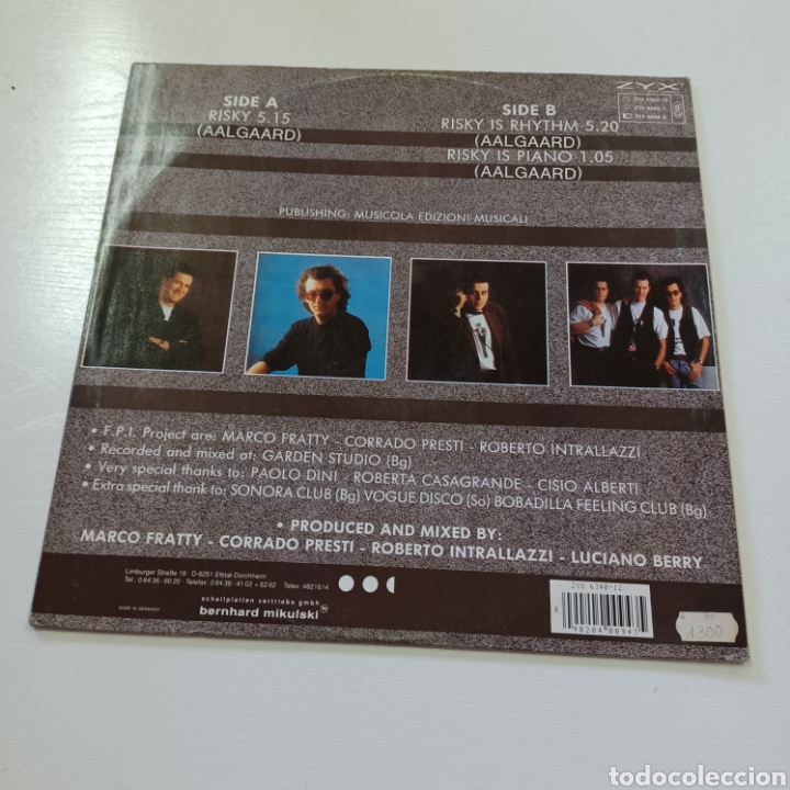 Discos de vinilo: FPI PROJECT - RISKY 1990 ZYX RECORDS - Foto 2
