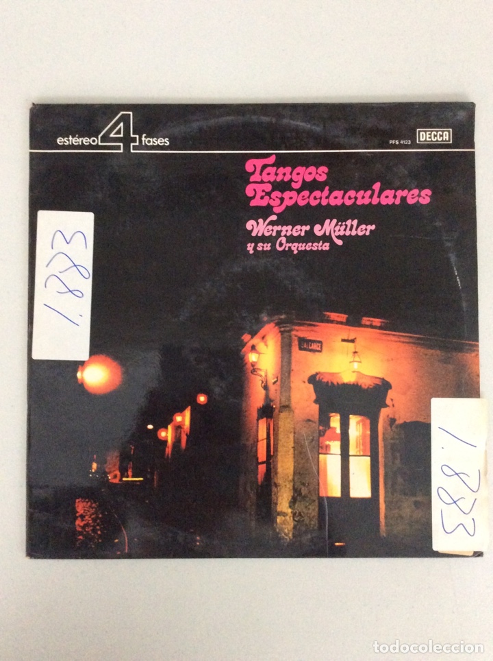 Discos de vinilo: Tangos espectaculares. Werner M&uuml;ller y su orquesta. - Foto 1