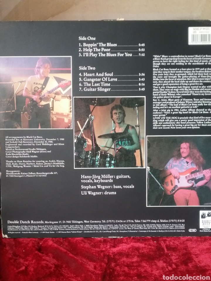 Discos de vinilo: BLACK CAT BONE 1988 Double Dutch Records - Foto 2