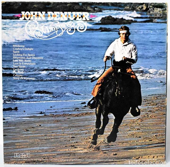 Discos de vinilo: John Denver - Windsong. LP. Germany - Foto 2